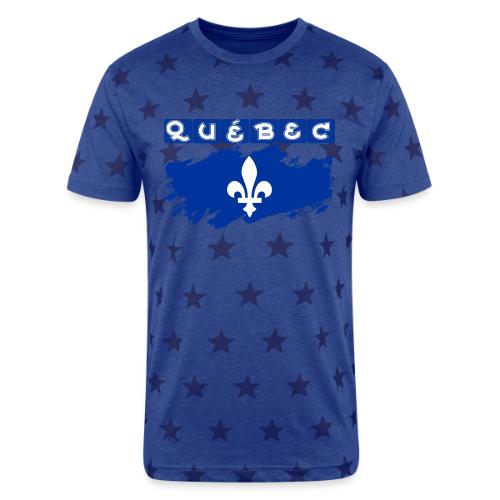 Québec la Belle province - Unisex Adult Star Printed T-Shirt