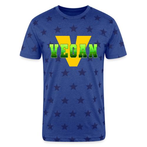 Vegan Energy V - Unisex Adult Star Printed T-Shirt