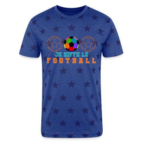 I love football - Unisex Adult Star Printed T-Shirt