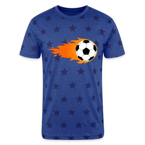 Soccer Ball - Unisex Adult Star Printed T-Shirt