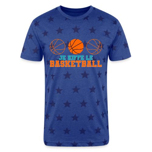 I love basketball - Unisex Adult Star Printed T-Shirt