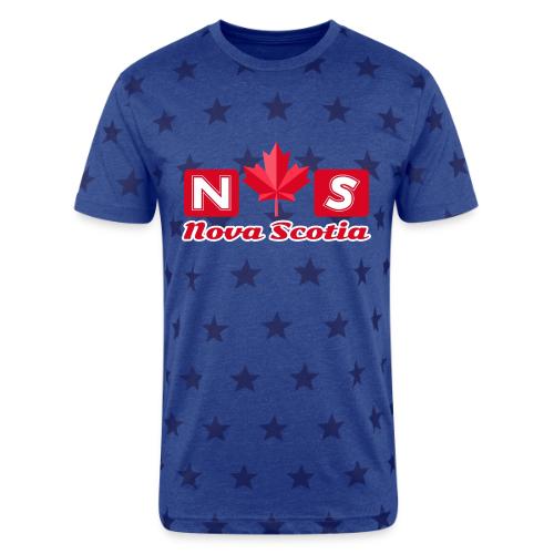 Nova Scotia, province of Canada - Unisex Adult Star Printed T-Shirt