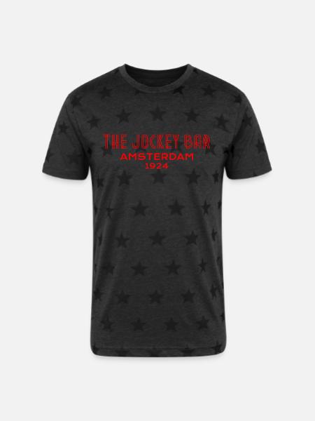 The Jockey Bar, Amsterdam - Unisex Adult Star Printed T-Shirt -