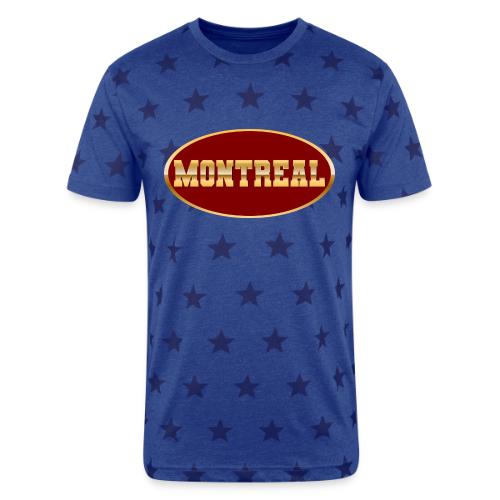Montreal in Gold - Unisex Adult Star Printed T-Shirt
