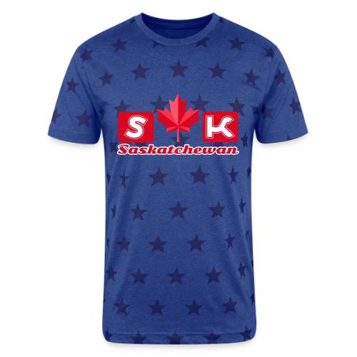 Saskatchewan, province of Canada - Unisex Adult Star Printed T-Shirt