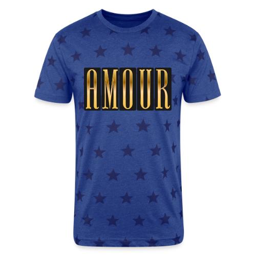 Golden Love - Unisex Adult Star Printed T-Shirt