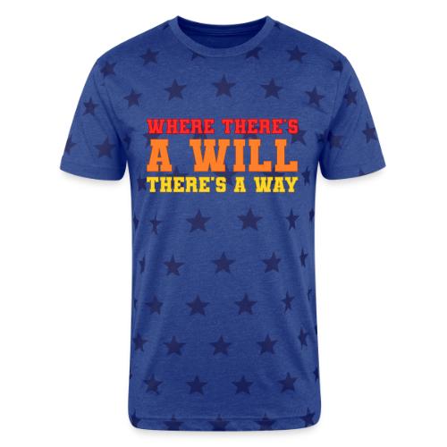 Willpower Wins - Unisex Adult Star Printed T-Shirt