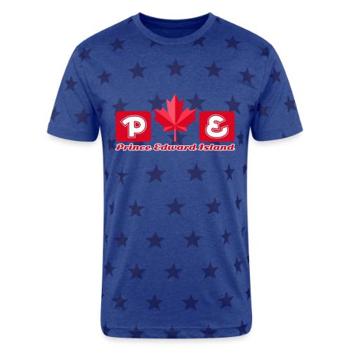 Prince Edward Island, province of Canada - Unisex Adult Star Printed T-Shirt