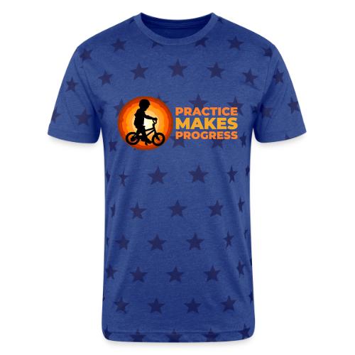 Practice makes progress - Unisex Adult Star Printed T-Shirt