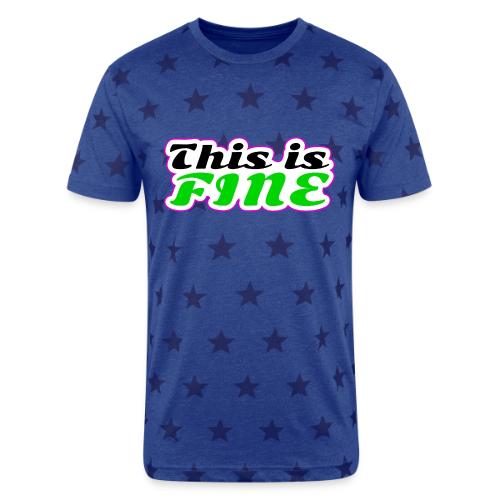 This Is Fine Balance - Unisex Adult Star Printed T-Shirt