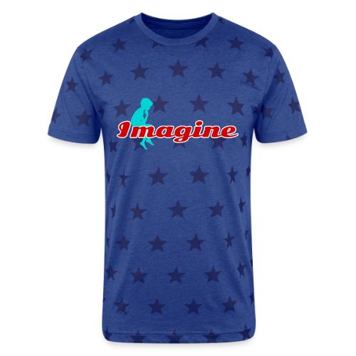 Imagine – Inspire Creativity & Dreams - Unisex Adult Star Printed T-Shirt