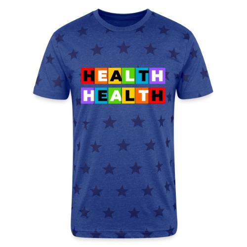 Health in Color - Unisex Adult Star Printed T-Shirt