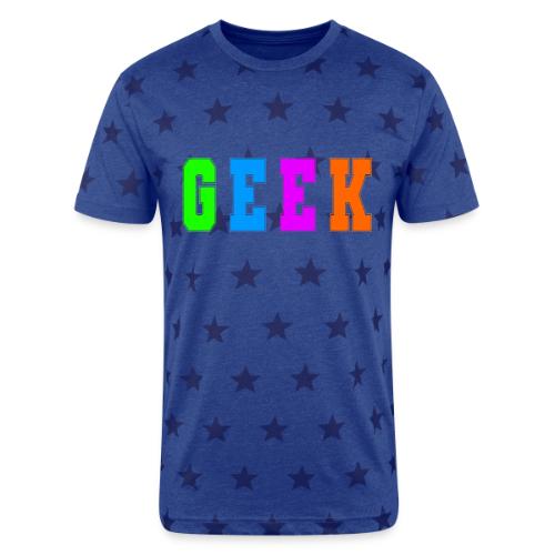 Certified Geek Mode - Unisex Adult Star Printed T-Shirt