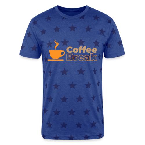 Coffee break - Unisex Adult Star Printed T-Shirt