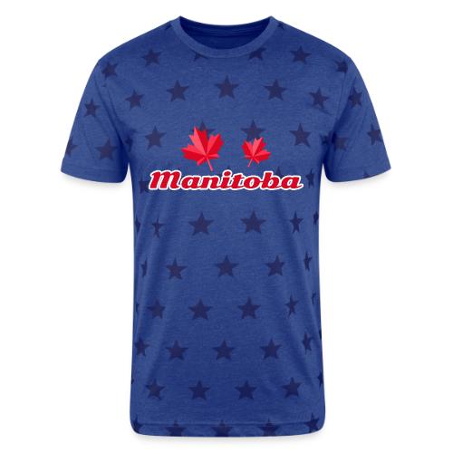 Manitoba, province of Canada - Unisex Adult Star Printed T-Shirt