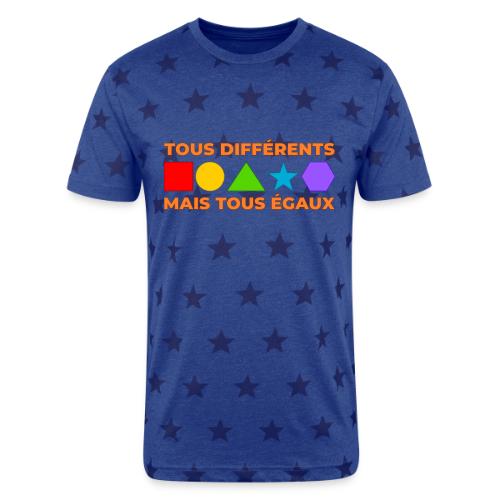 United in Our Differences - Unisex Adult Star Printed T-Shirt