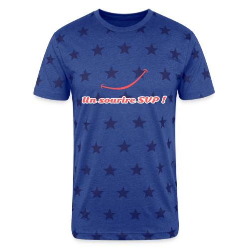 A smile, please! - Unisex Adult Star Printed T-Shirt