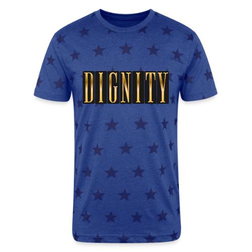 Golden Dignity - Unisex Adult Star Printed T-Shirt