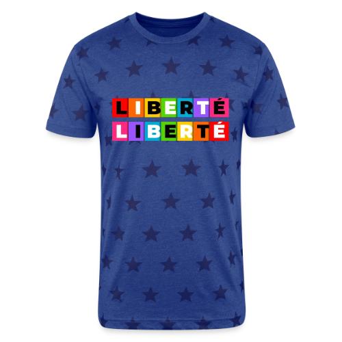 Freedom in colour - Unisex Adult Star Printed T-Shirt