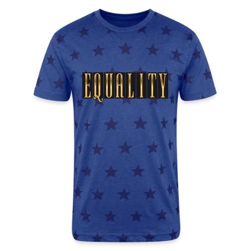 Golden Equality - Unisex Adult Star Printed T-Shirt