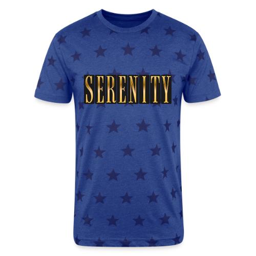 Serenity in Gold - Unisex Adult Star Printed T-Shirt