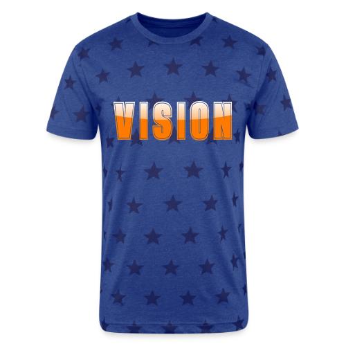 Vision Word Design - Unisex Adult Star Printed T-Shirt