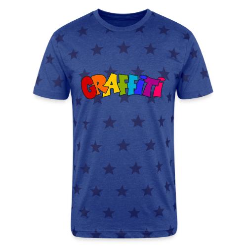 Graffiti - Unisex Adult Star Printed T-Shirt