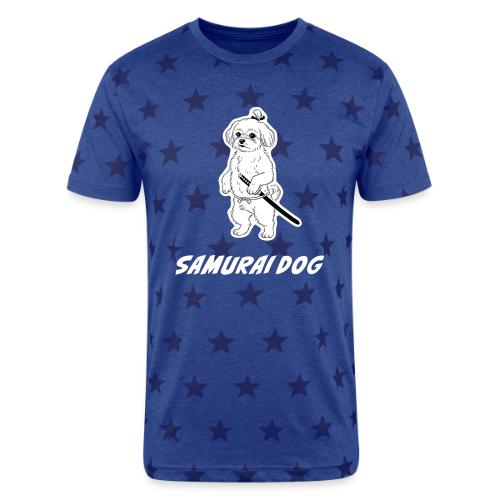 Samurai Maltese Katana Warrior Dog Tee - Unisex Adult Star Printed T-Shirt