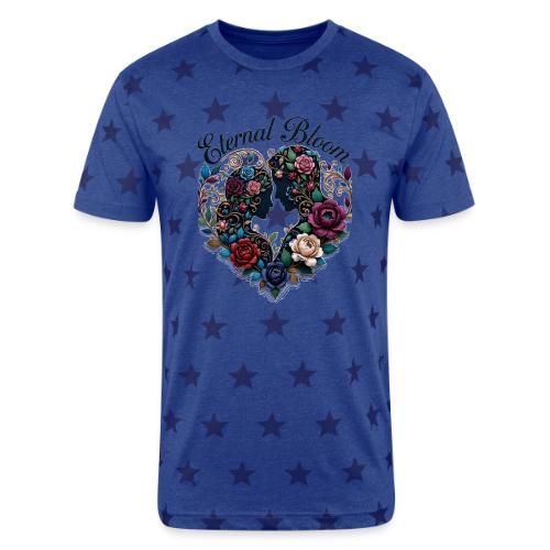 Eternal Bloom Embrace T-Shirt - Unisex Adult Star Printed T-Shirt
