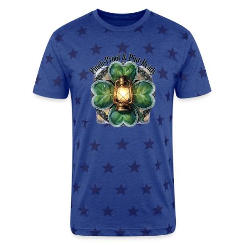 Pinch-Proof Lantern Clover T-Shirt - Unisex Adult Star Printed T-Shirt