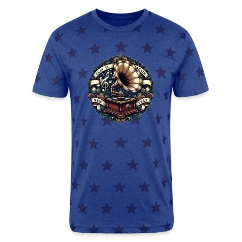 Ornate Phonograph T-Shirt - Unisex Adult Star Printed T-Shirt