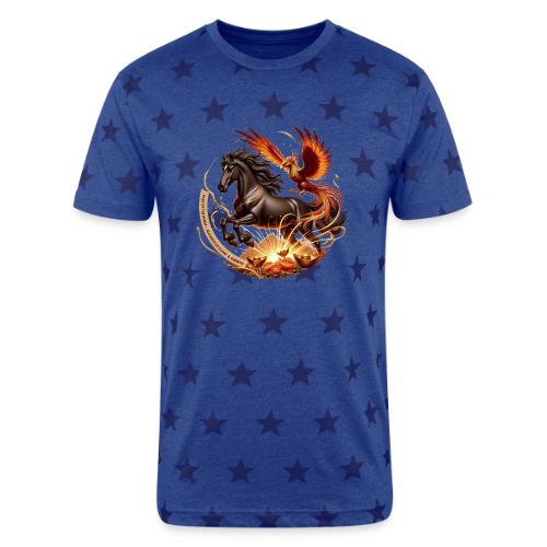 Year of the Horse Phoenix T Shirt, Lunar NY Gift - Unisex Adult Star Printed T-Shirt