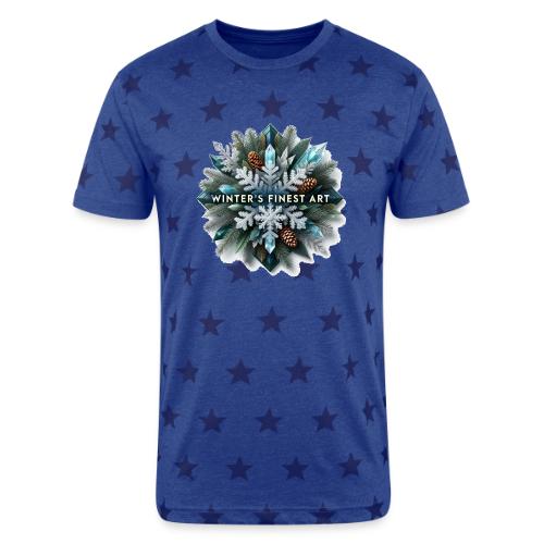 Intricate Frozen Evergreen T-Shirt - Unisex Adult Star Printed T-Shirt