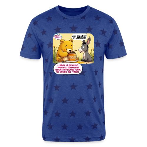 Honey Bear - Fire Tyrants - Unisex Adult Star Printed T-Shirt