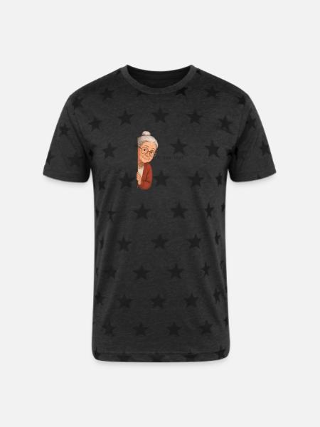 i saw that - Unisex Adult Star Printed T-Shirt -