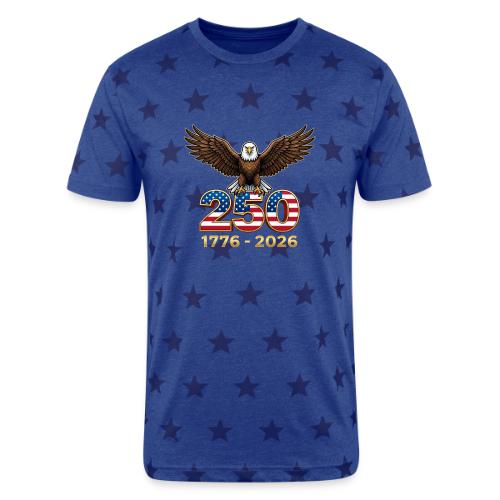 Eagle 250th Anniversary 1776-2026 - Unisex Adult Star Printed T-Shirt