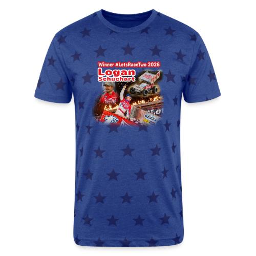 Logan Schuchart #LetsRaceTwo Winner - Unisex Adult Star Printed T-Shirt