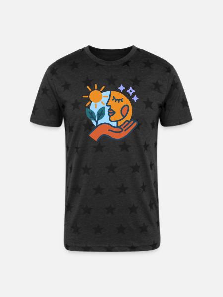 Serenity - Unisex Adult Star Printed T-Shirt - 