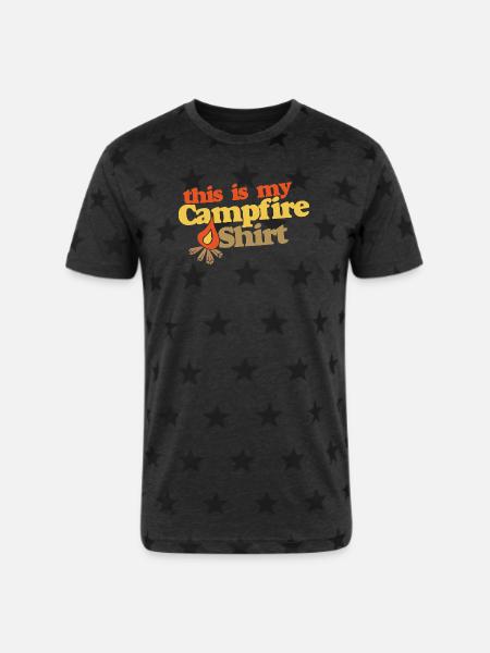 This Is My Campfire Shirt - Unisex Adult Star Printed T-Shirt -