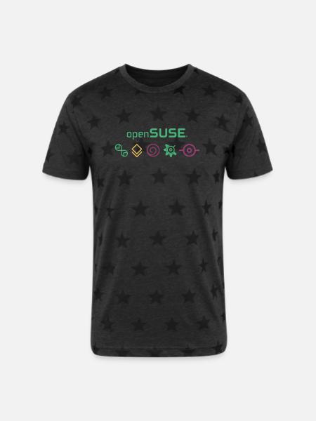 Distro Flavors - Unisex Adult Star Printed T-Shirt -