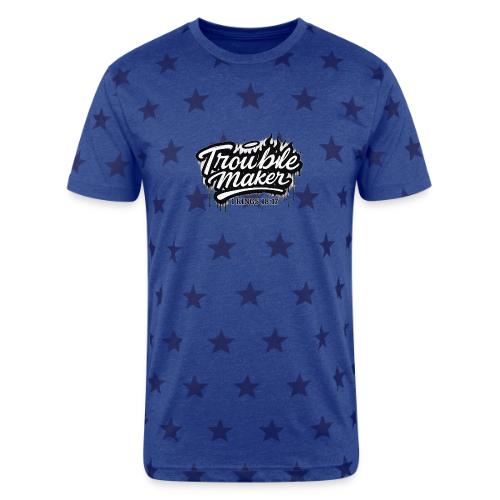 Troublemaker - Unisex Adult Star Printed T-Shirt