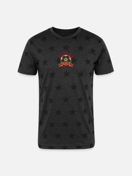 España Vamos 2026 Gold Emblem - Unisex Adult Star Printed T-Shirt - 