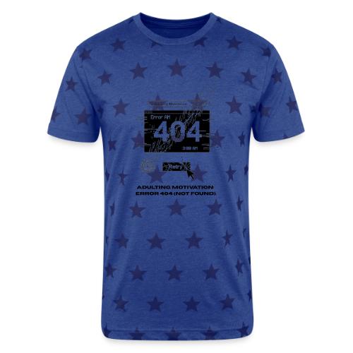 Adulting Motivation: Error 404 T-Shirt - Unisex Adult Star Printed T-Shirt