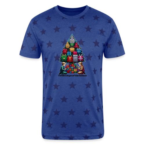 Twelve Days of Gifts T-Shirt - Unisex Adult Star Printed T-Shirt