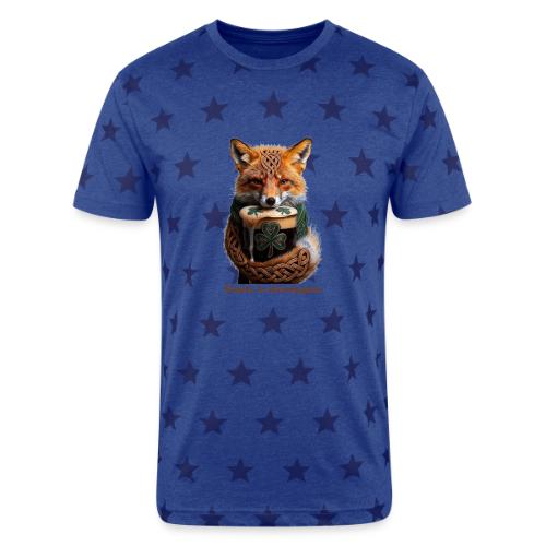 Sly Emerald Fox Toast T-Shirt - Unisex Adult Star Printed T-Shirt