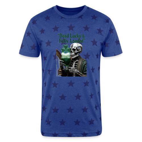 Lucky Skeleton Stout T-Shirt - Unisex Adult Star Printed T-Shirt