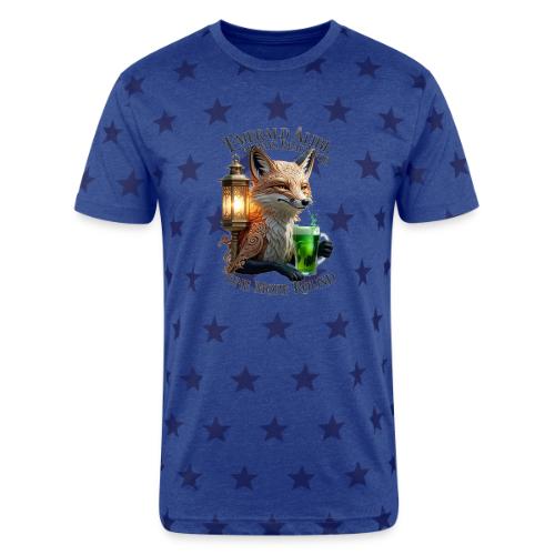 Emerald Alibi Fox Graphic Tee - Unisex Adult Star Printed T-Shirt