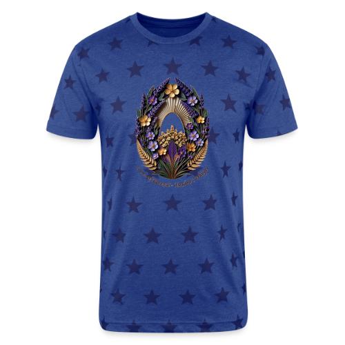Easter Meadow Crown Renewal T Shirt, Spring Gift - Unisex Adult Star Printed T-Shirt