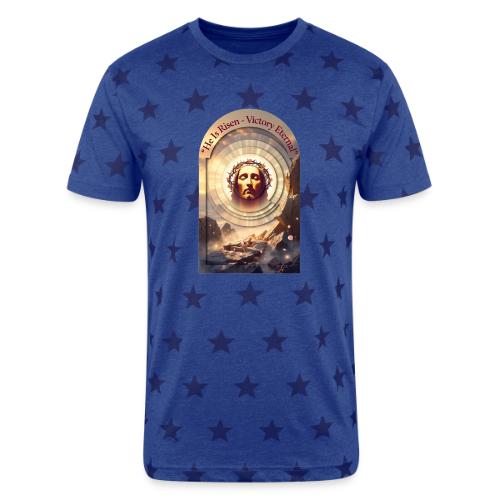 Easter He Is Risen Sacred Face T Shirt, wife Gift - Unisex Adult Star Printed T-Shirt