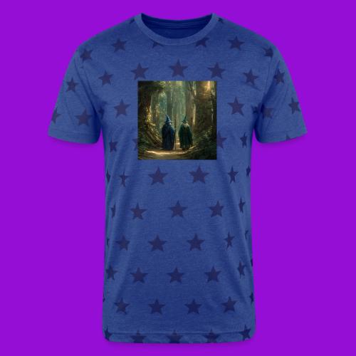 Wizards Walk - Unisex Adult Star Printed T-Shirt